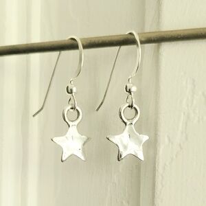 Artisan Sterling Silver Star Earrings